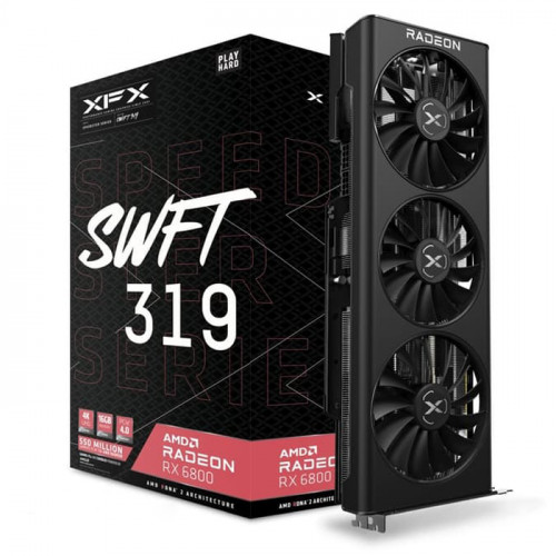 XFX Speedster SWFT 319 RX 6800 Core 16GB GDDR6 256Bit (RX-68XLAQFD9)