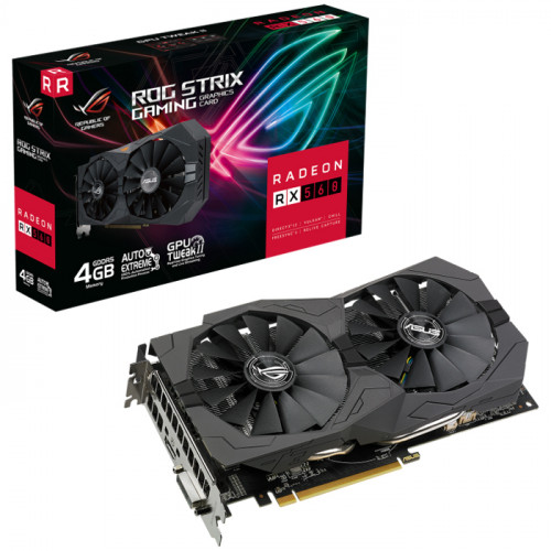 ASUS ROG-STRIX-RX560-4G-V2-GAMING 4GB GDDR5 128Bit