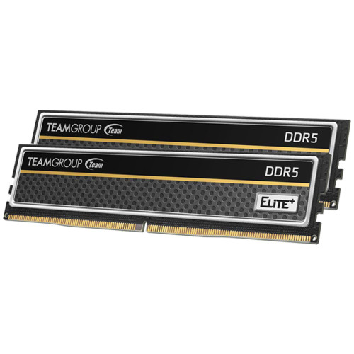 Team Elite Plus Black 16 GB (2x8GB) 4800MHz DDR5 CL40 U-DIMM RAM (TPBD516G4800HC40DC016) 