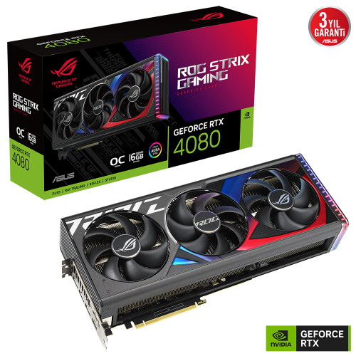 ASUS ROG-STRIX-RTX4080-O16G-GAMING 16GB GDDR6X HDMI DP 256Bit