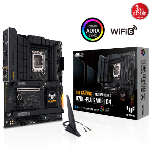 ASUS TUF GAMING B760-PLUS WIFI DDR4 5333Mhz(OC) M.2 HDMI DP mATX 1700p