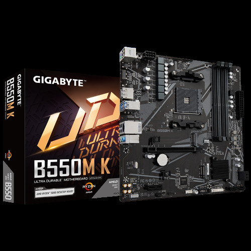 GIGABYTE B550M K DDR4 4733MHz(OC) HDMI M.2 DP mATX AM4