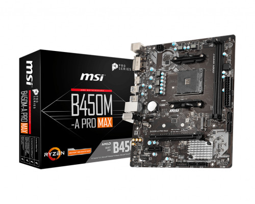 MSI B450M-A PRO MAX DDR4 4133MHz DVI-D, HDMI mATX AM4