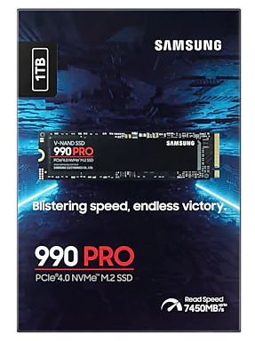 1TB SAMSUNG 990 PRO 7450/6900MB/s M.2 NVMe MZ-V9P1T0BW