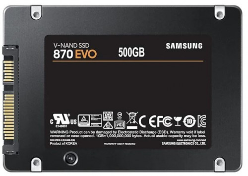 500GB SAMSUNG 870 560/530MB/s EVO MZ-77E500BW SSD