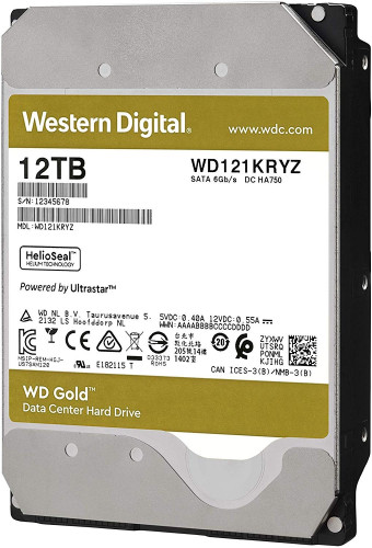 12TB WD GOLD ENTERPRISE 7200RPM SATA3 256MB WD121KRYZ