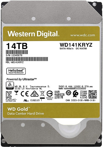 14TB WD GOLD ENTERPRISE 7200RPM SATA3 512MB WD141KRYZ