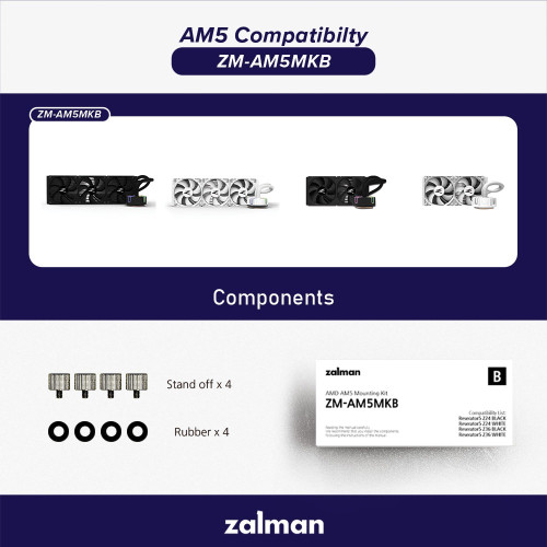 ZALMAN ZM-AM5MKB RESERATOR5 SOKET KIT AMD AM5